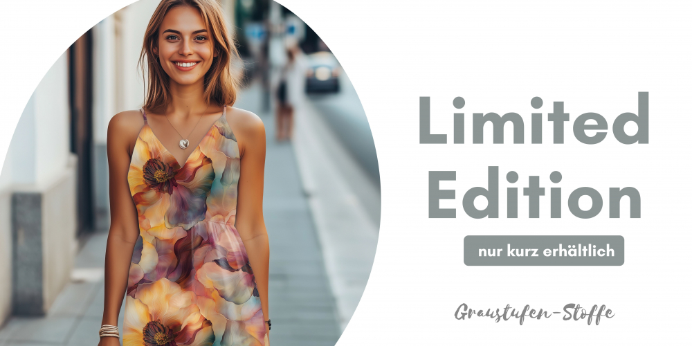Bio Viskosejersey mit Überbreite: Eigenproduktion Meeresrauschen  von Graustufen-Stoffe
